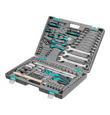 Набор инструментов, 1/4", 1/2", Cr-V, S2, усиленный кейс, 119 предметов Stels