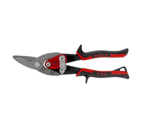Ножницы по металлу, 250 мм, левый рез, сталь CRMO, двухкомпонентные рукоятки, PRO Matrix