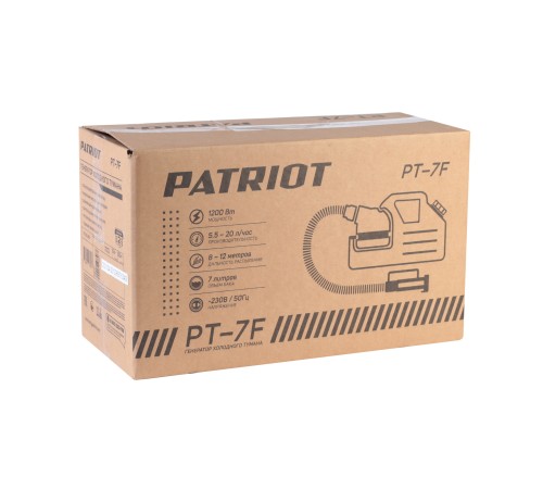 Генератор холодного тумана PATRIOT PT 7 F Генератор холодного тумана PATRIOT PT 7 F