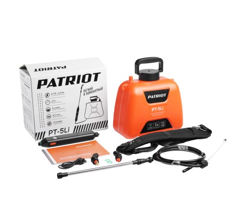 Опрыскиватель аккумуляторный PATRIOT PT 5 Li Опрыскиватель аккумуляторный PATRIOT PT 5 Li