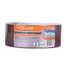 Шлифлента, 76x533мм, Р120, 10 шт, Sturm! Шлифлента, 76x533мм, Р120, 10 шт, Sturm!