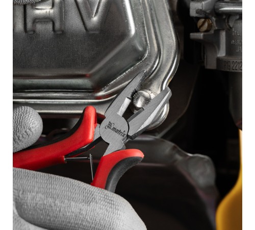 Плоскогубцы Mini, 130 мм, никелированные, авторазжим, двухкомпонентные рукоятки Matrix