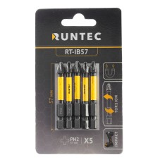 RUNTEC RT-IB57 Бита ударная RUNTEC H6.35 57мм PH2 5шт.