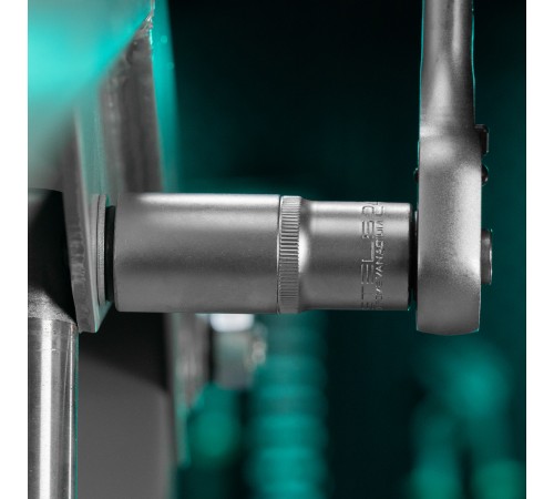 Головка торцевая удлиненная, 24 мм, шестигранная, CrV, под квадрат 1/2 Stels