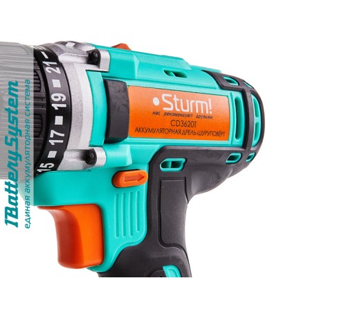 Аккумуляторный шуруповерт Sturm! CD3620T 1BatterySystem Аккумуляторный шуруповерт Sturm! CD3620T 1BatterySystem