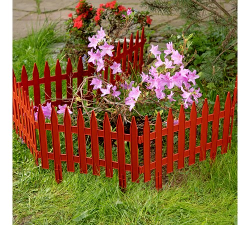 Забор декоративный "Рейка", 28 х 300 см, терракот, Palisad Забор декоративный "Рейка", 28 х 300 см, терракот, Palisad