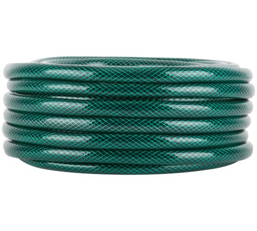 Шланг поливочный трехслойный армированный, зеленый 1/2" х 1,8 мм х 15 м КУРС РОС