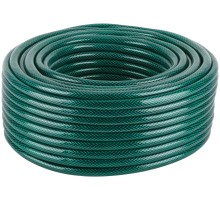 Шланг поливочный трехслойный армированный, зеленый 1/2" х 1,8 мм х 50 м КУРС РОС