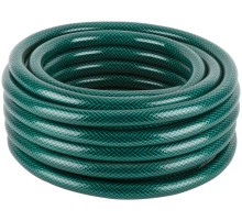 Шланг поливочный трехслойный армированный, зеленый 3/4" х 1,5 мм х 15 м КУРС РОС