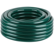 Шланг поливочный трехслойный армированный, зеленый  1" х 3,0 мм х 25 м КУРС РОС