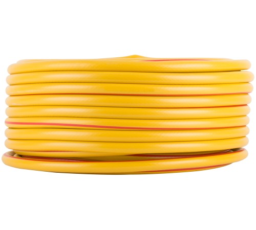Шланг поливочный трехслойный армированный, желтый 1/2" х 2,0 мм х 50 м КУРС РОС