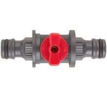 Переходник пластиковый с запорным клапаном (быстросъемное соединение) КУРС