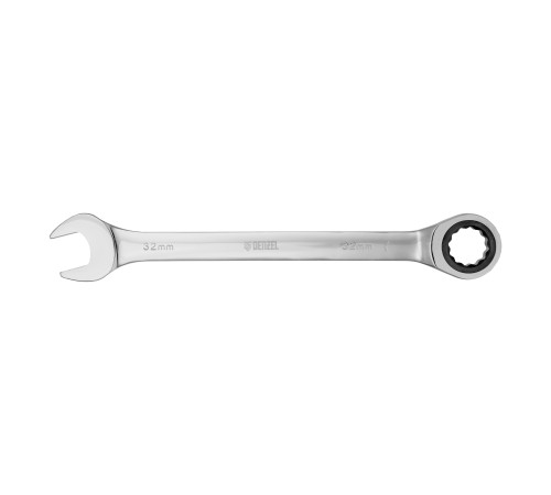Ключ комбинированный, с трещеткой, 32 мм Denzel