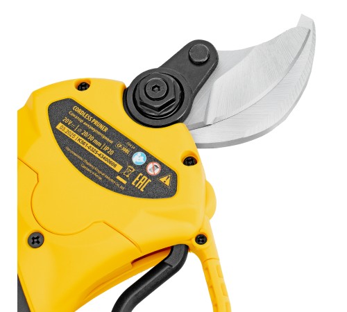 Секатор аккумуляторный, бесщет., CP-30BL, Li-Ion, 20 В, лезвия SK5 // Denzel