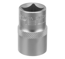 Головка торцевая, 17 мм, двенадцатигранная, CrV, под квадрат 1/2, хромированная Stels