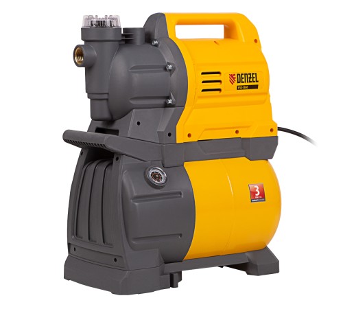 Насосная станция PSХ1300, Х-Pro, 1300 Вт, 4500 л/ч, ресивер 24 л, подъем 48 м Denzel Насосная станция PSХ1300, Х-Pro, 1300 Вт, 4500 л/ч, ресивер 24 л, подъем 48 м Denzel