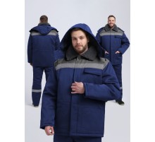 Куртка зимняя Бригада NEW (тк.Смесовая,210), т.синий/серый Куртка зимняя Бригада NEW (тк.Смесовая,210), т.синий/серый