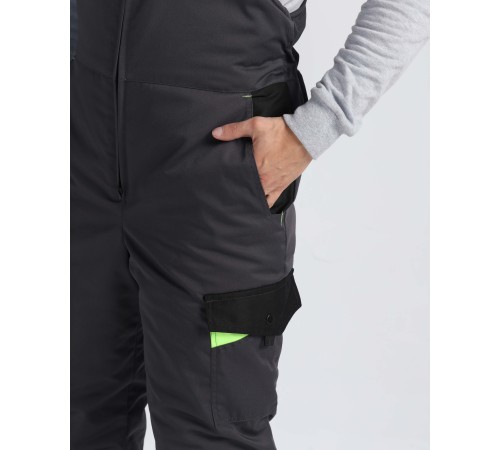 Костюм зимний Ховард (тк.OxLine) п/к, т.серый/черный/лимонный