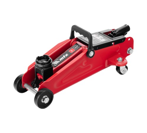 Домкрат гидравлический подкатной, 2 т, 140-340 мм, в пласт. кейсе MTX