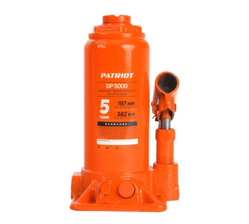 Домкрат бутылочный PATRIOT DB 5000 5 T