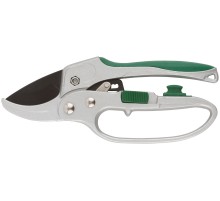 Секатор Профи, храп.механизм, режущ.кромки встык с наковальней, тефл.покр.лезвий, алюм.корпус 200 мм FIT IT