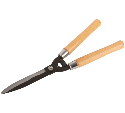 Кусторез, волнистые лезвия с черненым покрытием, деревянные ручки 500 мм FIT IT