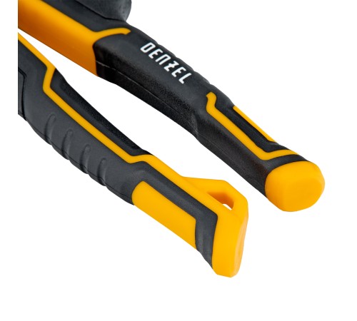 Ножницы по металлу, 270 мм, прямой и правый рез, сталь-СrMo, трехкомпонентные рукоятки Denzel