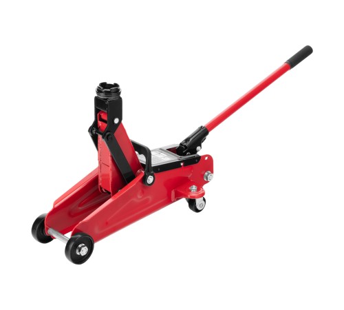 Домкрат гидравлический подкатной, 2 т, 140-340 мм, в пласт. кейсе MTX