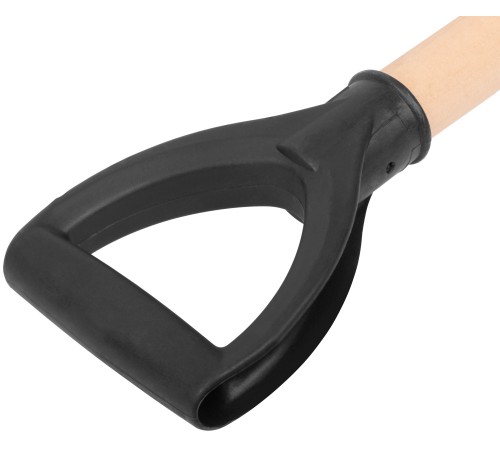 Лопата штыковая для сыпучих грузов ("Американка") с деревянным черенком и V-ручкой 230х280х1360 мм КУРС РОС