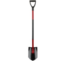 Лопата штыковая изогнутая с металлическим черенком и V-ручкой  195х280х1175 мм РОС Лопата штыковая изогнутая с металлическим черенком и V-ручкой  195х280х1175 мм РОС