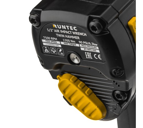 RUNTEC RT-IWP1300 Гайковерт ударный пневматический RUNTEC PRO 1/2", 1300Нм