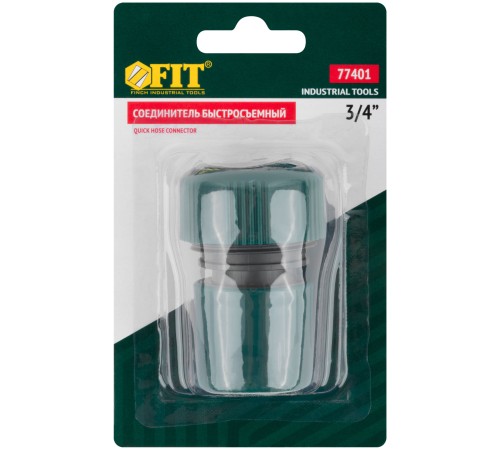 Соединитель пластиковый 3/4" FIT IT Соединитель пластиковый 3/4" FIT IT
