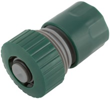 Соединитель пластиковый 3/4", автостоп FIT IT