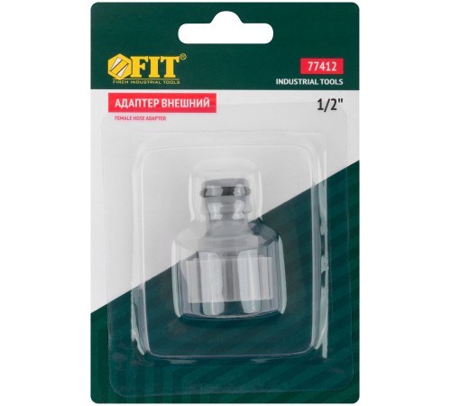Адаптер внешний пластиковый 1/2" FIT IT Адаптер внешний пластиковый 1/2" FIT IT