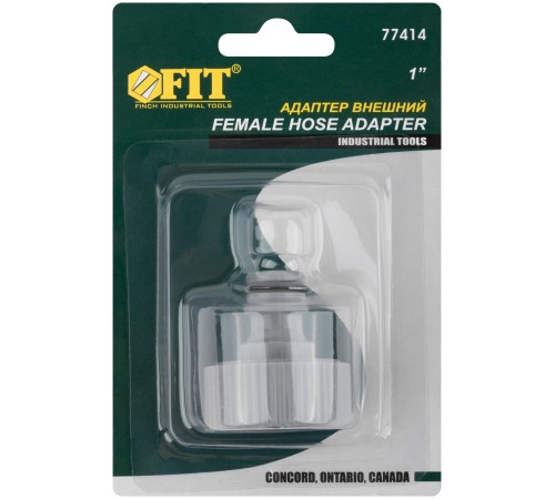Адаптер внешний пластиковый 1" FIT IT Адаптер внешний пластиковый 1" FIT IT