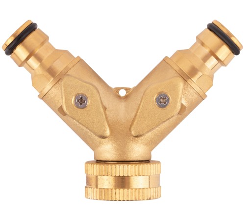 Распределитель 2-х канальный латунь FIT IT