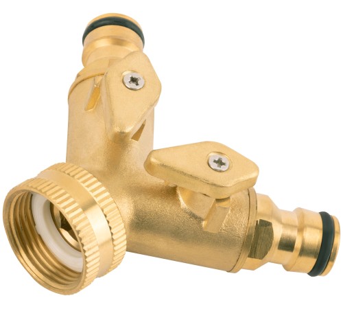 Распределитель 2-х канальный латунь FIT IT