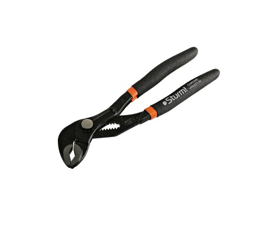 Клещи переставные, 175мм, кнопочный шарнир, зев 26мм, ПВХ рукоятки, Sturm!