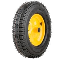 Колесо запасное, 8 слойная шина, 390х90x220 мм для тачек 77609; 77612; 77627 ( 4,80"/4,00"-8" ) ( посадка ширина 90 мм, диаметр 16 мм ) FIT HQ