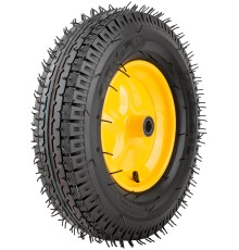 Колесо запасное, 8 слойная шина, 390х90x220 мм для тачки 77557 ( 4,80"/4,00"-8" ) ( посадка ширина 90 мм, диаметр 20 мм ) FIT HQ