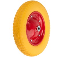 Колесо запасное полиуретановое 330х63x230 мм для тачки 77555 ( PU 3,25"/3,00"-8" ) ( посадка ширина 87 мм, диаметр 16 мм ) FIT IT