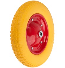 Колесо запасное полиуретановое 330х63x230 мм для тачки 77555 ( PU 3,25"/3,00"-8" ) ( посадка ширина 87 мм, диаметр 16 мм ) FIT IT