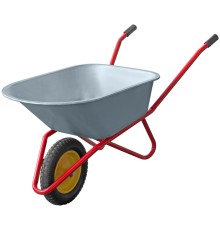 Тачка строительная, 90 л, грузоподъемность 120 кг КУРС РОС