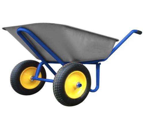 Тачка строительная двухколесная, 100 л, грузоподъемность 200 кг КУРС РОС