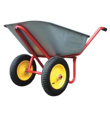 Тачка строительная двухколесная, 110 л, грузоподъемность 240 кг, Профи FIT РОС