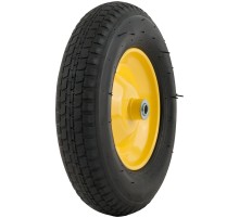 Колесо запасное 380х90х225 мм для тачек 77611; 77612  ( 4.00-8 ) ( посадка ширина 95 мм, диаметр 16 мм ) РОС Колесо запасное 380х90х225 мм для тачек 77611; 77612  ( 4.00-8 ) ( посадка ширина 95 мм, диаметр 16 мм ) РОС