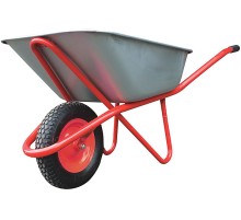 Тачка строительная,  ПУ колесо, 90 л, грузоподъемность 200 кг, Профи FIT РОС