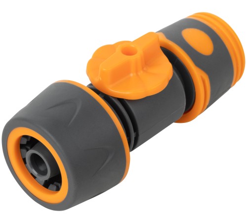 Соединитель двухкомпонентный 3/4'' с запорным клапаном FIT IT