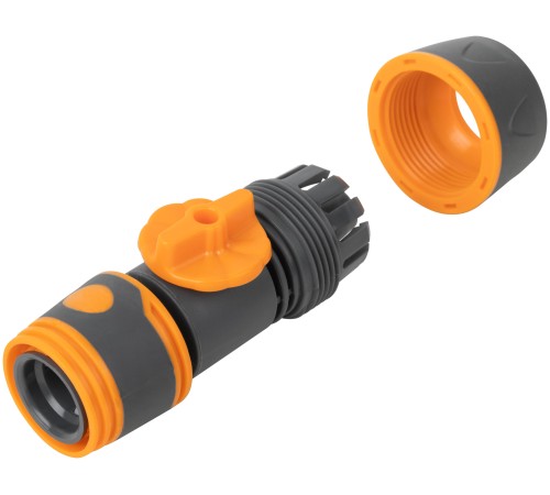 Соединитель двухкомпонентный 3/4'' с запорным клапаном FIT IT