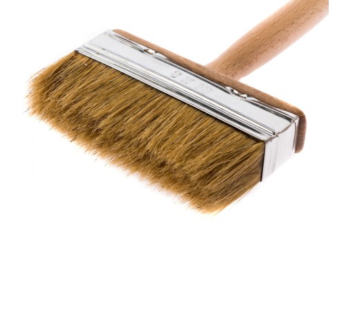 Кисть-ракля, 30 х 130 мм, натуральная щетина, деревянный корпус, деревянная ручка